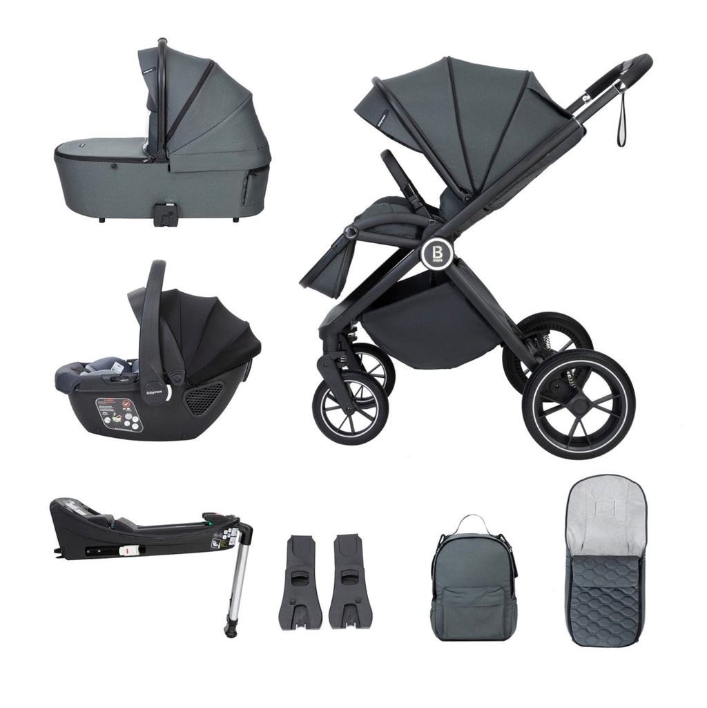 Babymore Kai Travel System Coco With Base – Forest Grey