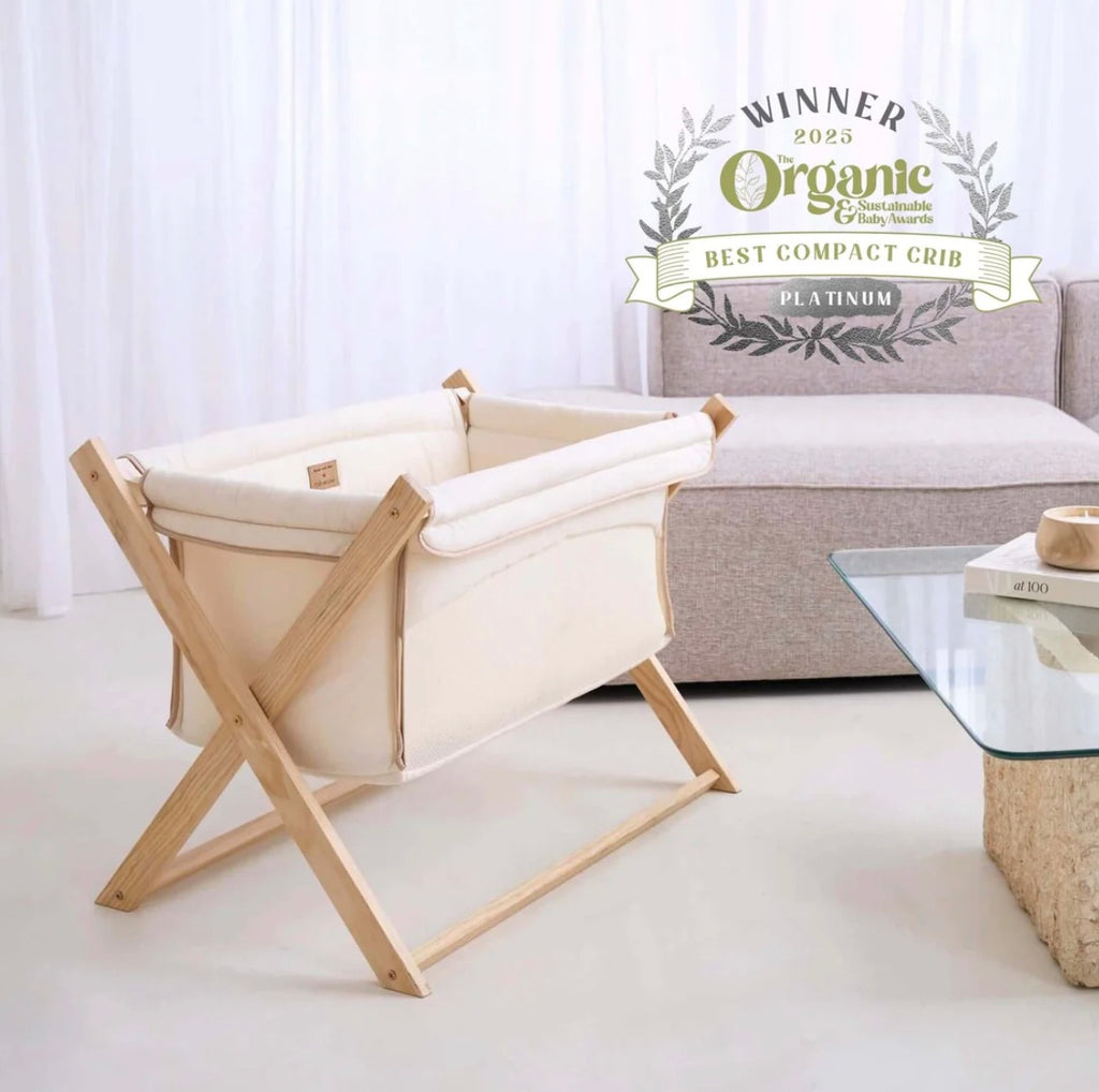 Clair De Lune Organic Folding Crib