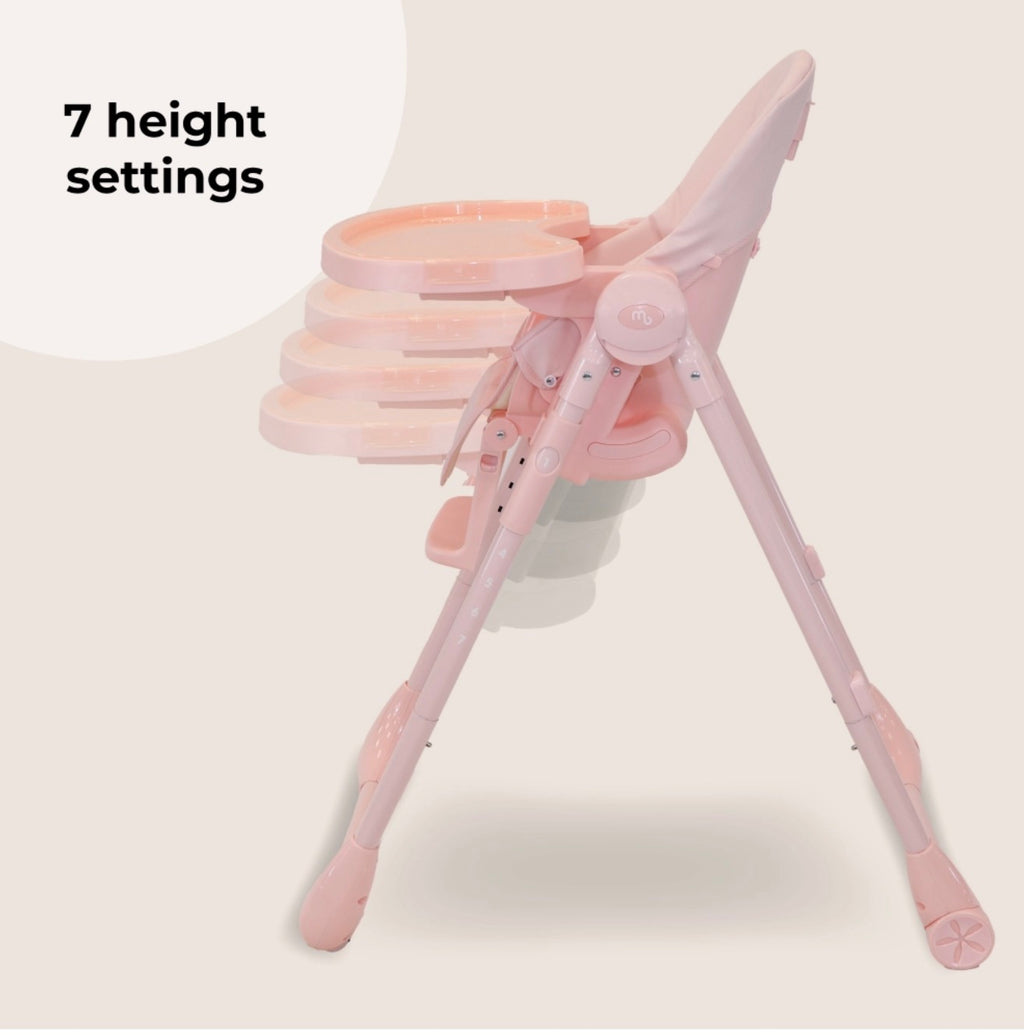My Babiie Luxe Highchair - Pink (MBHC9PK)