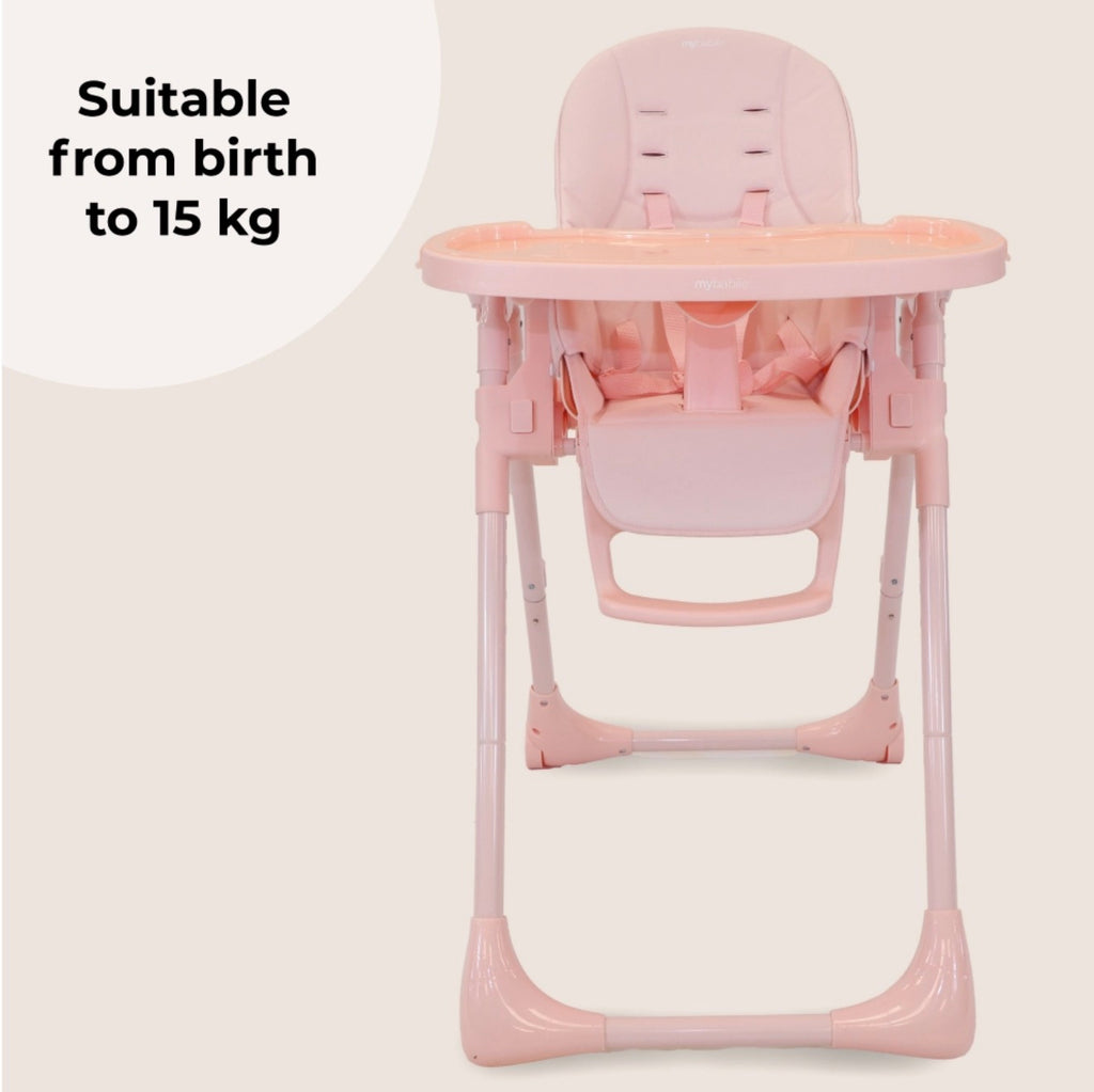 My Babiie Luxe Highchair - Pink (MBHC9PK)