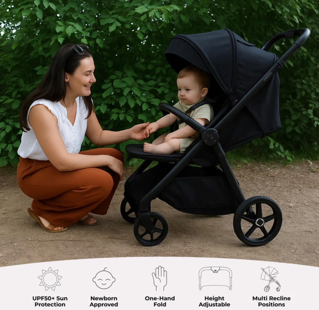 My Babiie MB170 Plus Pushchair - Black