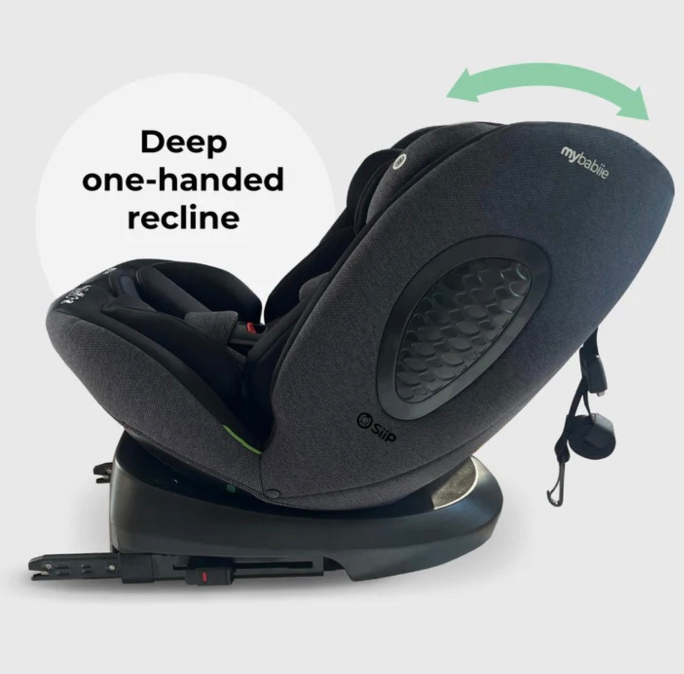 My Babiie MBCS200 Spin R129 Car Seat with Top Tether – Black Leopard