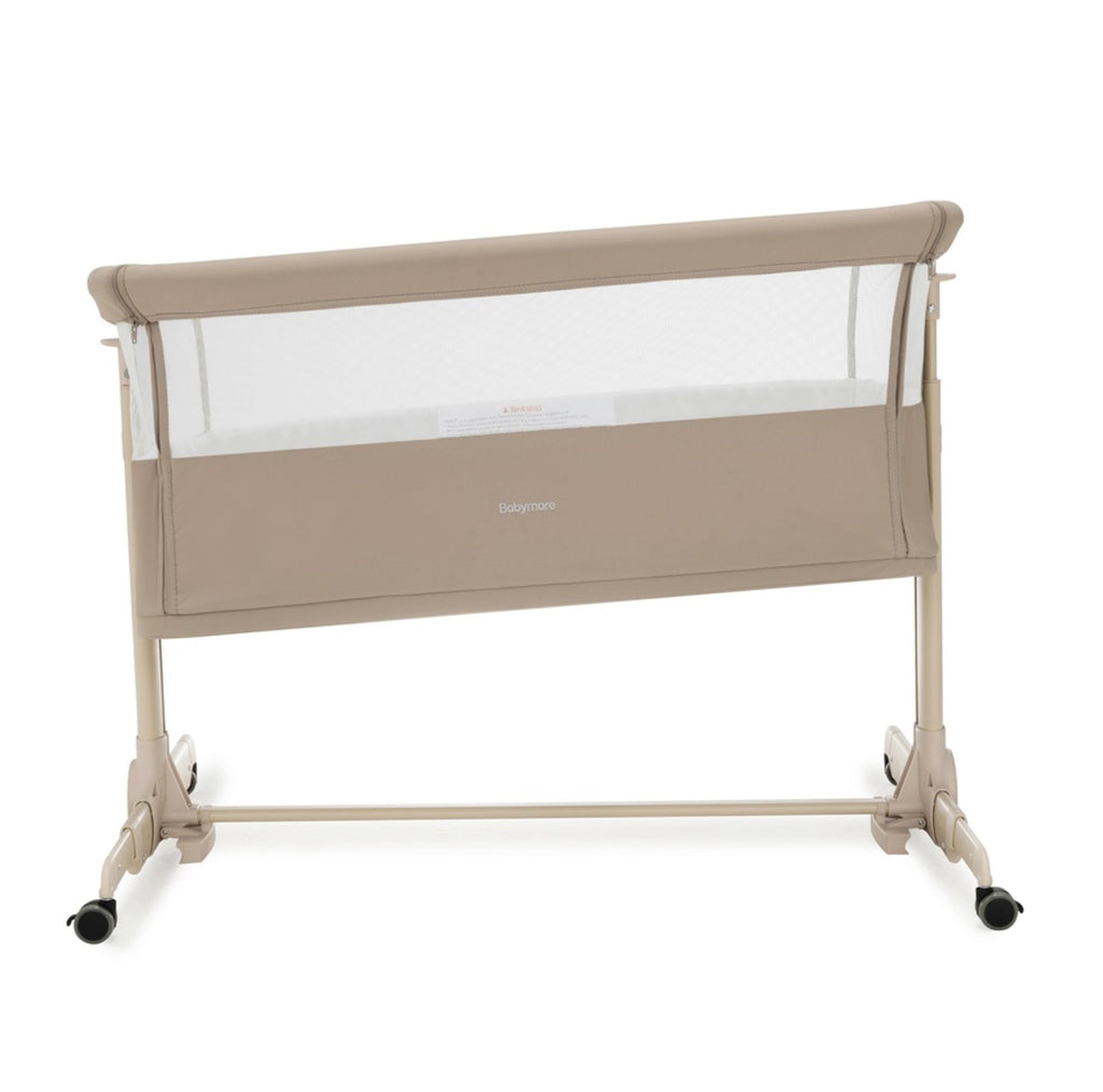 Babymore Neera Bedside Crib – Khaki