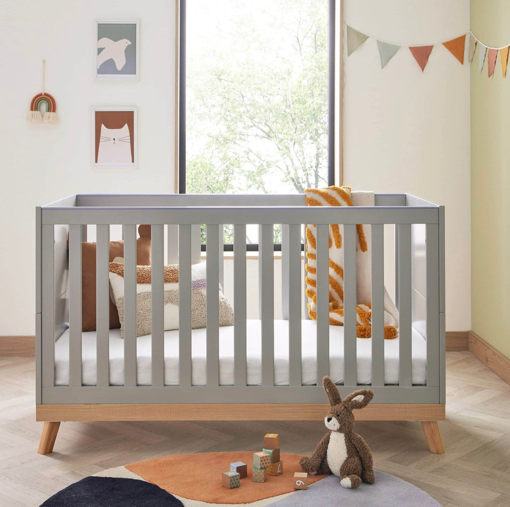 Babymore Mona 4 Piece Nursery Room Set – Grey