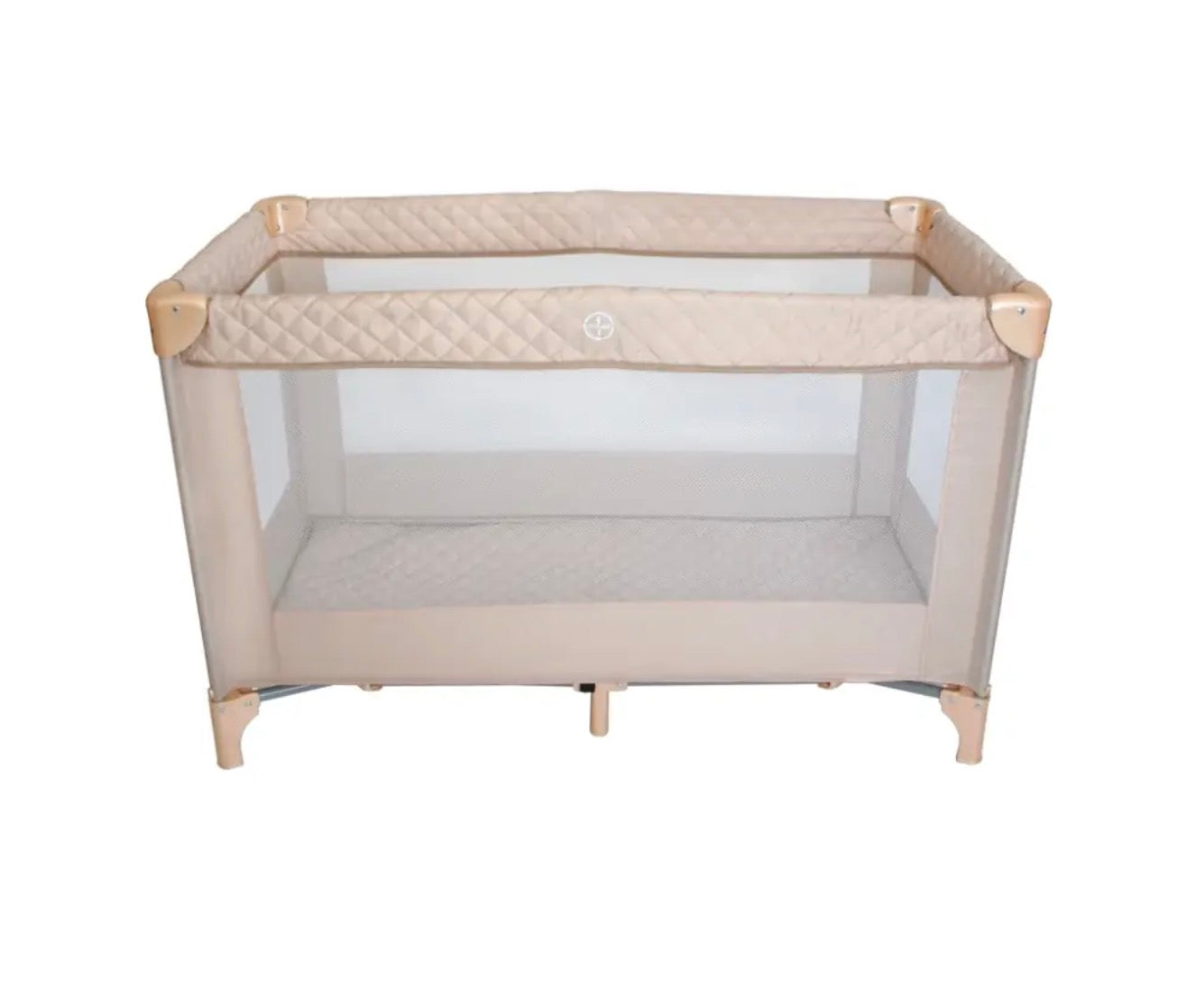My Babiie Quilted Travel Cot-Blush (MBTC1SH)