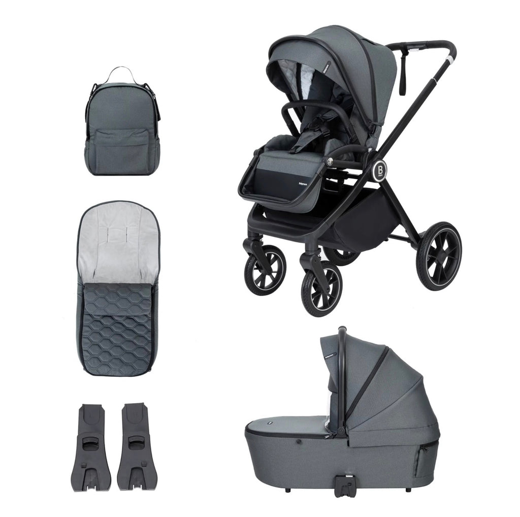 Babymore Kai Pram Pushchair – Forest Grey