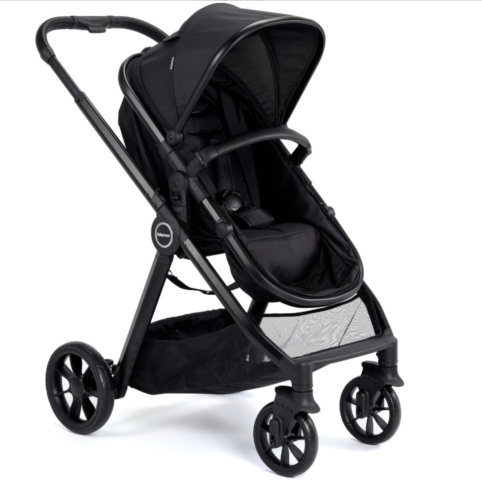 Babymore Mimi 2 in 1 Pram Pushchair – Black