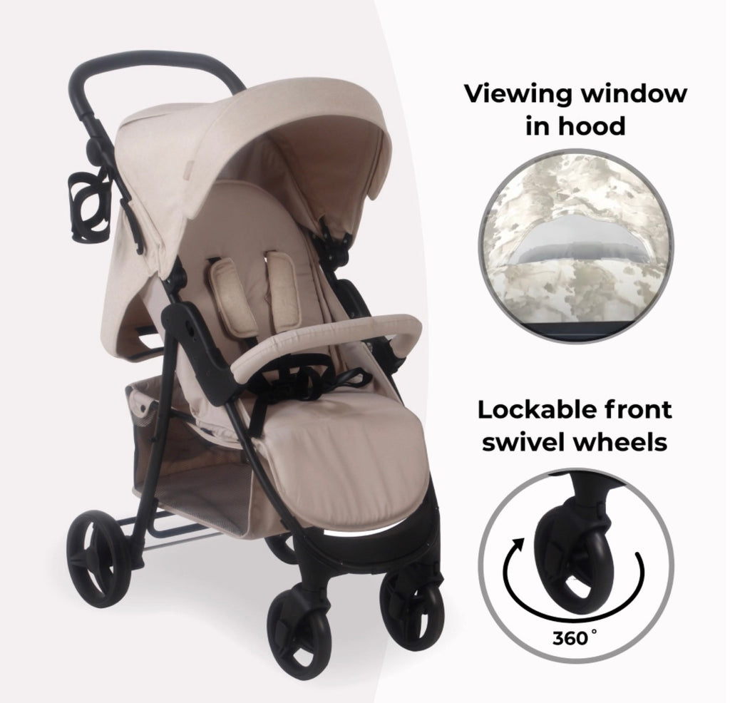 My Babiie MB30 PLUS Pushchair - Oatmeal (MB30BFBO)