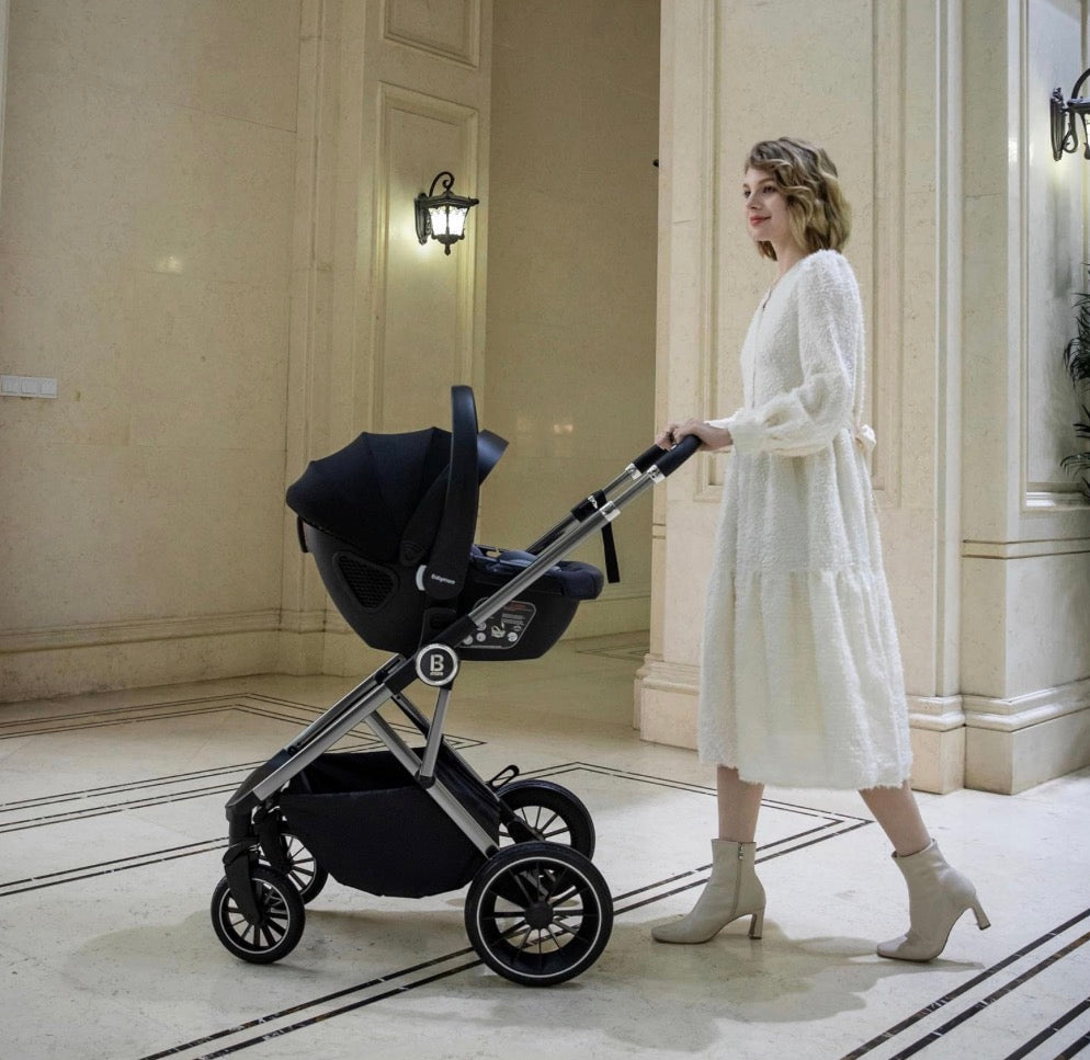 Babymore Chia Travel System Coco Car Seat - Pearl Grey