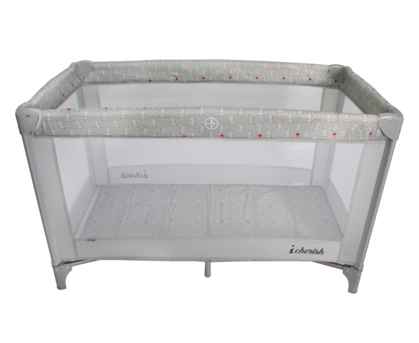 My Babiie Travel Cot - Elephants (MBTC1DDEL)