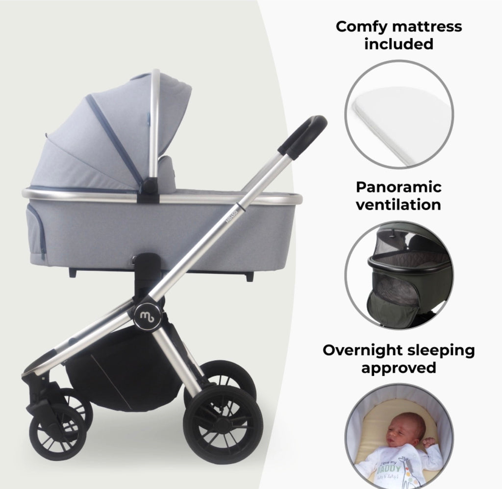 My Babiie MB450i 3 in 1 Travel System - Steel Blue (MB450iBS)