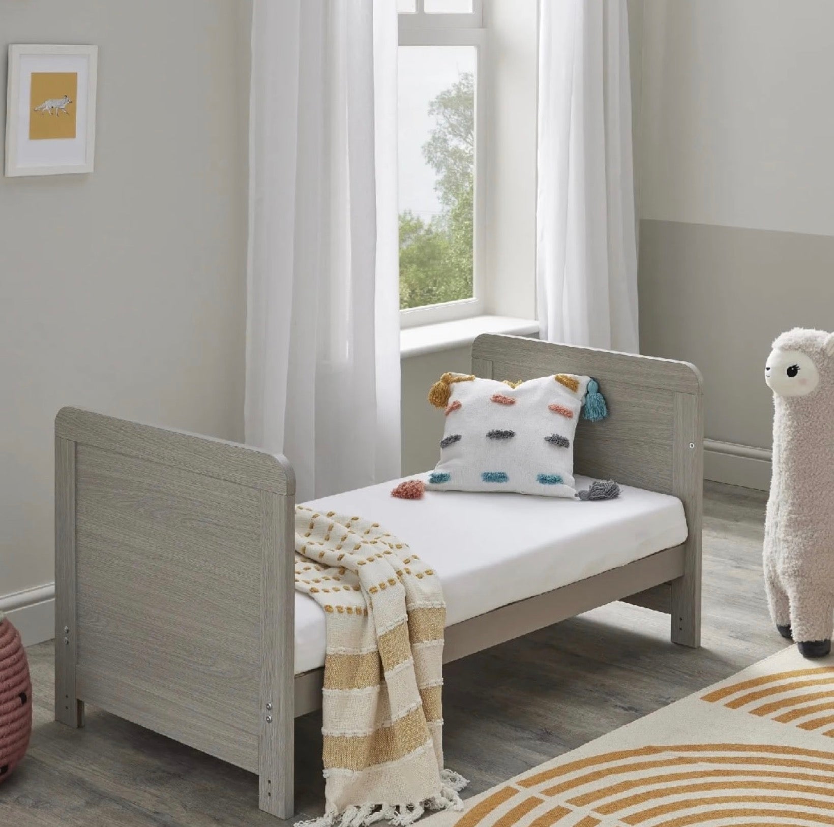 Babymore Caro 4-1 Cot Bed – Grey Wash