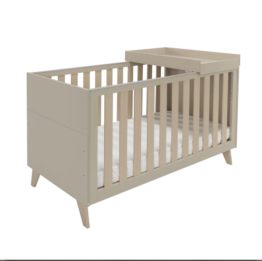 Babymore Dante 4 Piece Nursery Room Set/Cot Top Changer – Cashmere