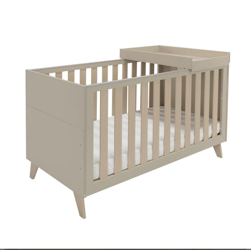 Babymore Dante 4 Piece Nursery Room Set/Cot Top Changer – Cashmere
