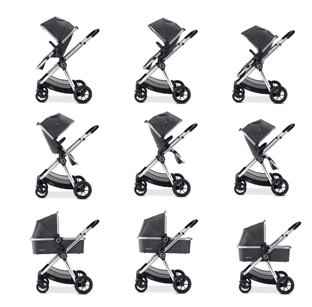 Babymore Memore V2 Travel System 13 Piece Pecan i-Size Chrome