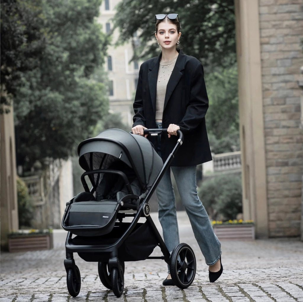 Babymore Kai Pram Pushchair – Forest Grey