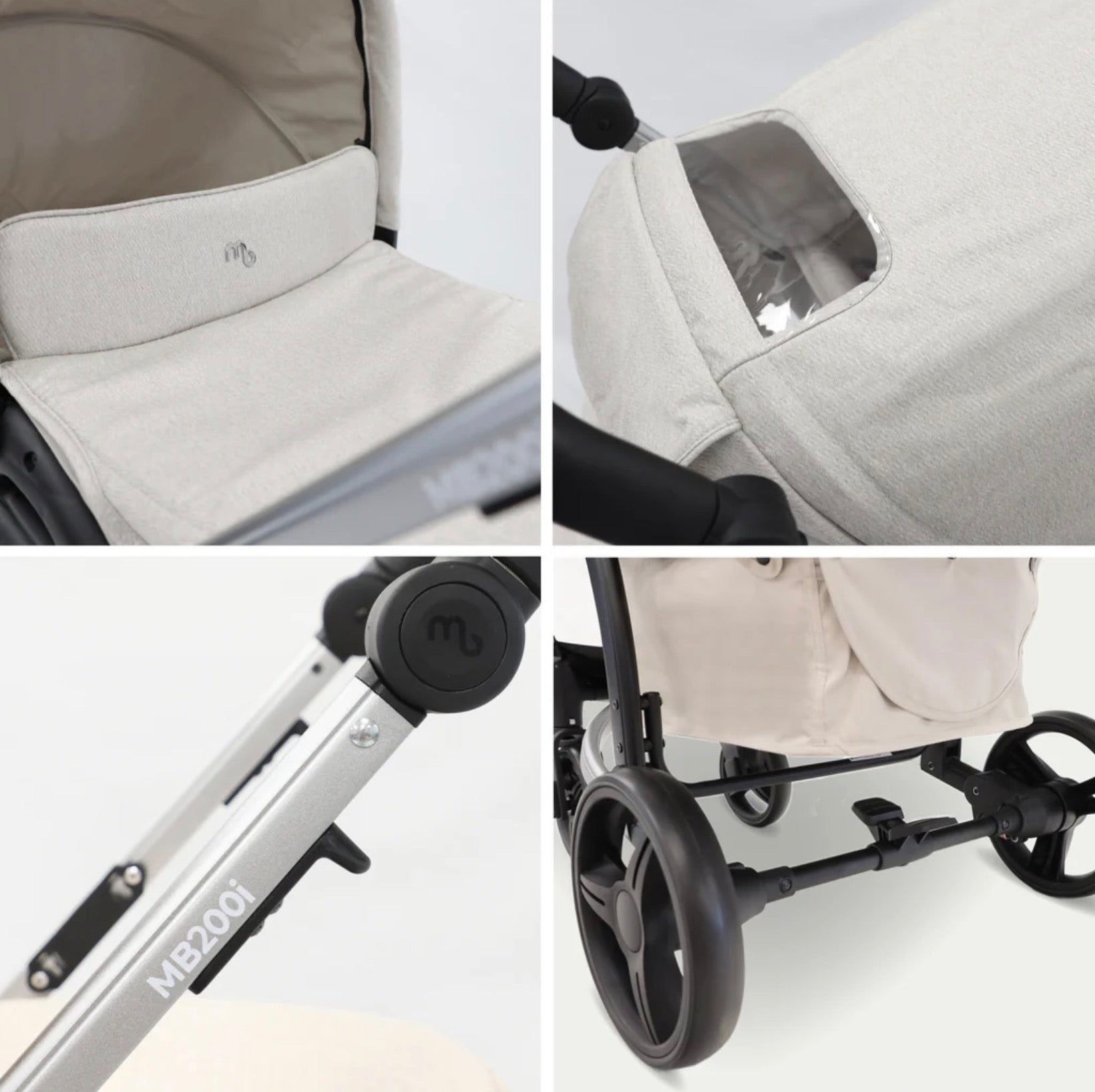 My Babiie MB200i Travel System with i-Size Car Seat – Oatmeal