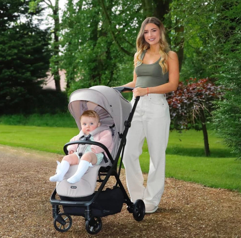 My Babiie MBX7 PLUS Auto Fold Compact Stroller - Camel (MBX7SFCA)