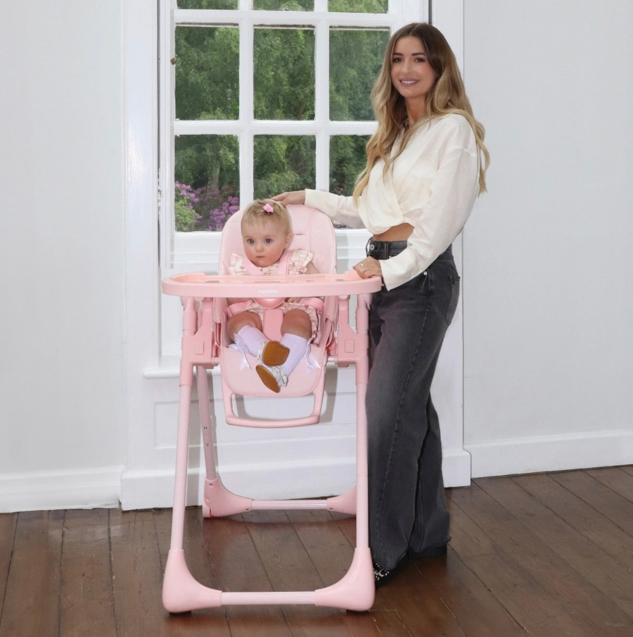 My Babiie Luxe Highchair - Pink (MBHC9PK)