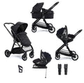 Mimi Travel System Pecan i-Size Car Seat with ISOFIX Base – Black