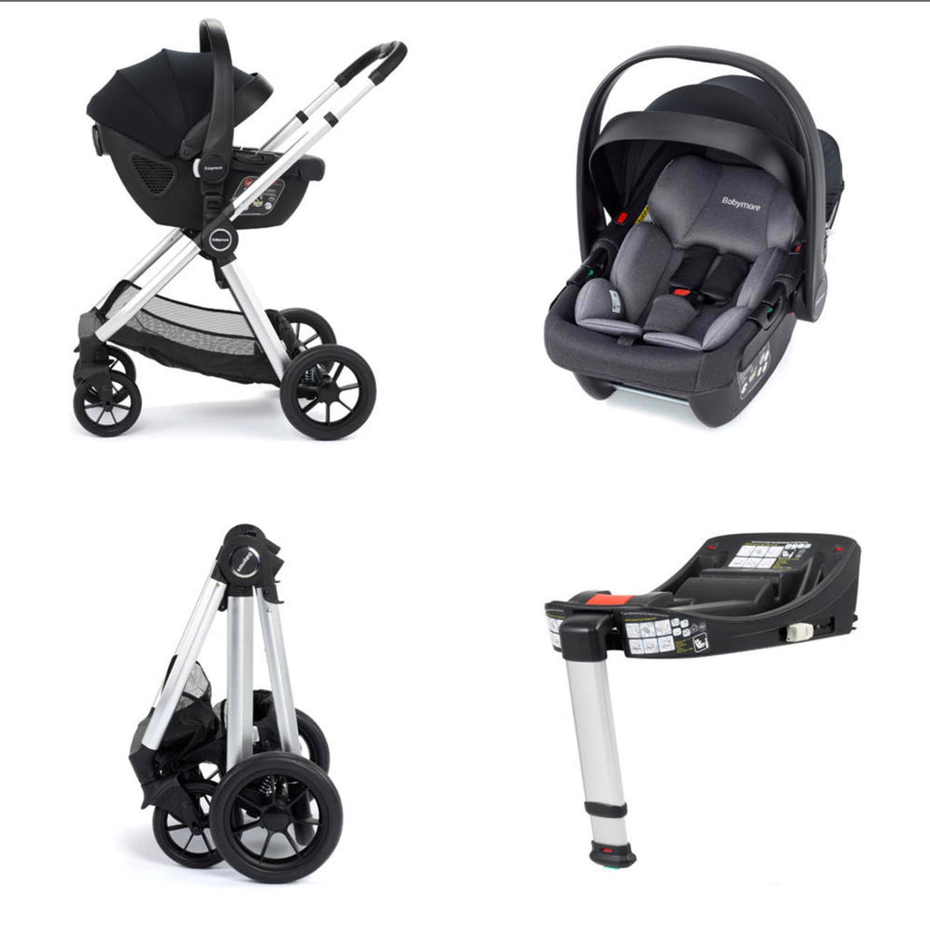 Babymore Memore V2 Isofix Travel System – Silver