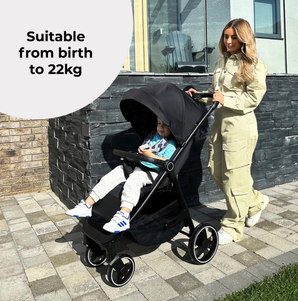 My Babiie MB160 PLUS Pushchair - Black Leopard (MB160DDLB)