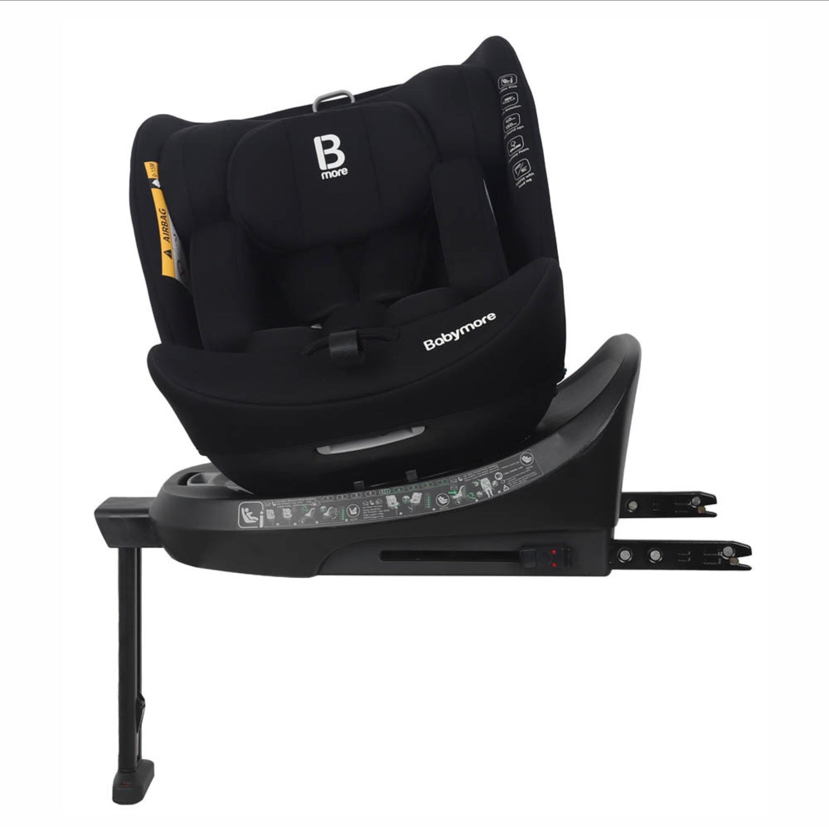 Babymore Shea 360 i-Size Every Stage Car Seat – Black