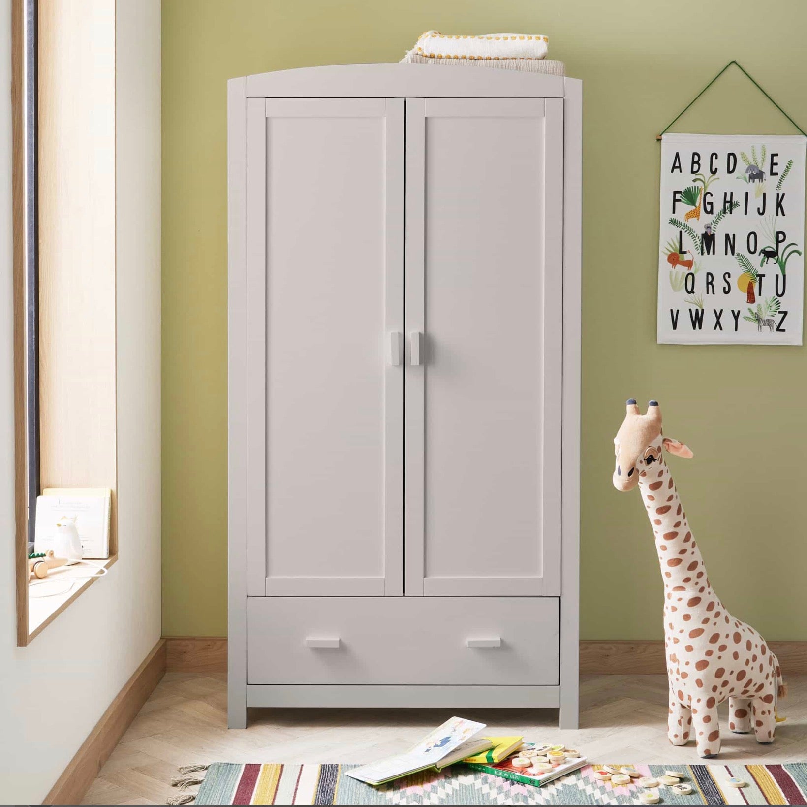 Babymore Mona 4 Piece Nursery Room Set – Grey