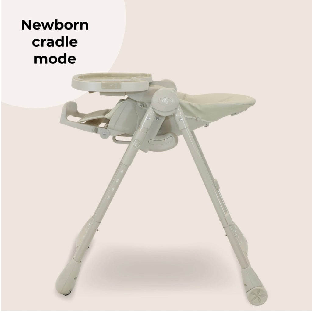 My Babiie Luxe Highchair - Oatmeal (MBHC9OM)