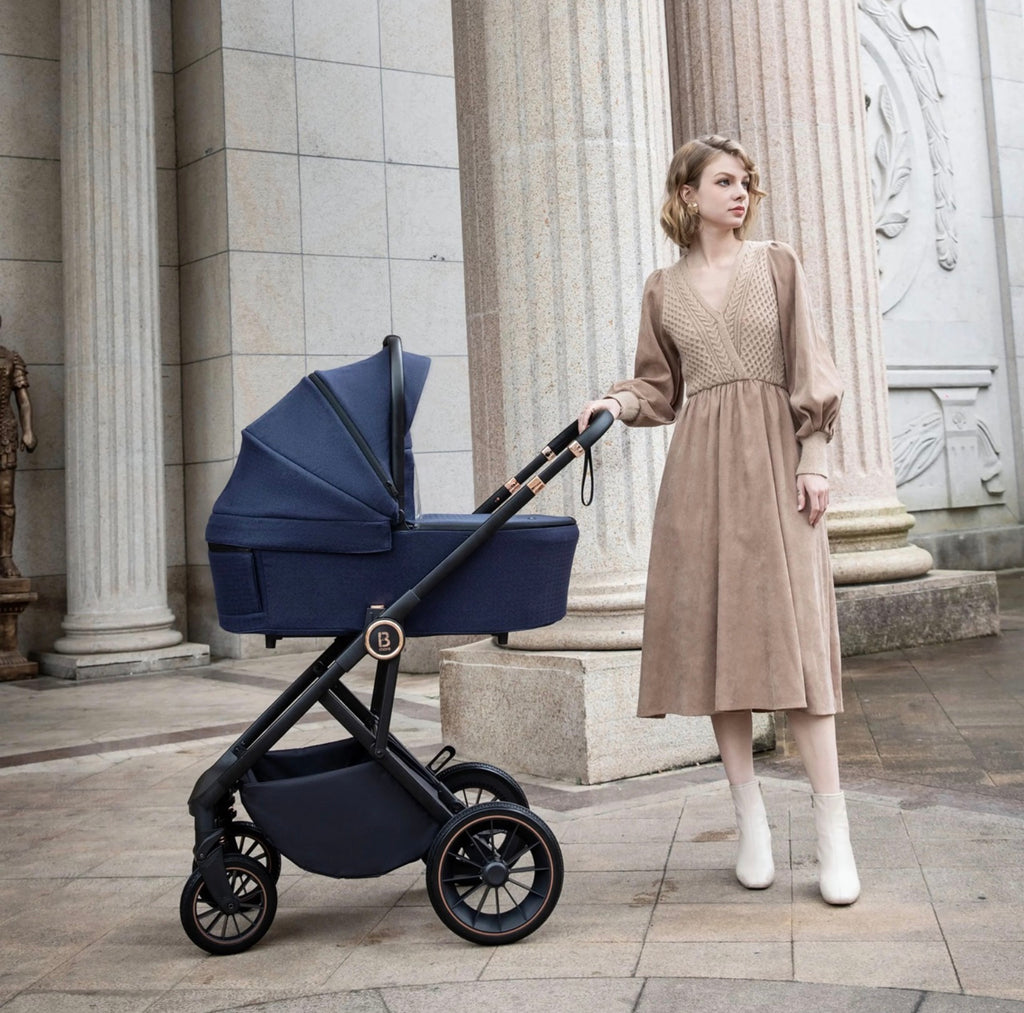 Babymore Chia Pram Pushchair – Midnight Blue