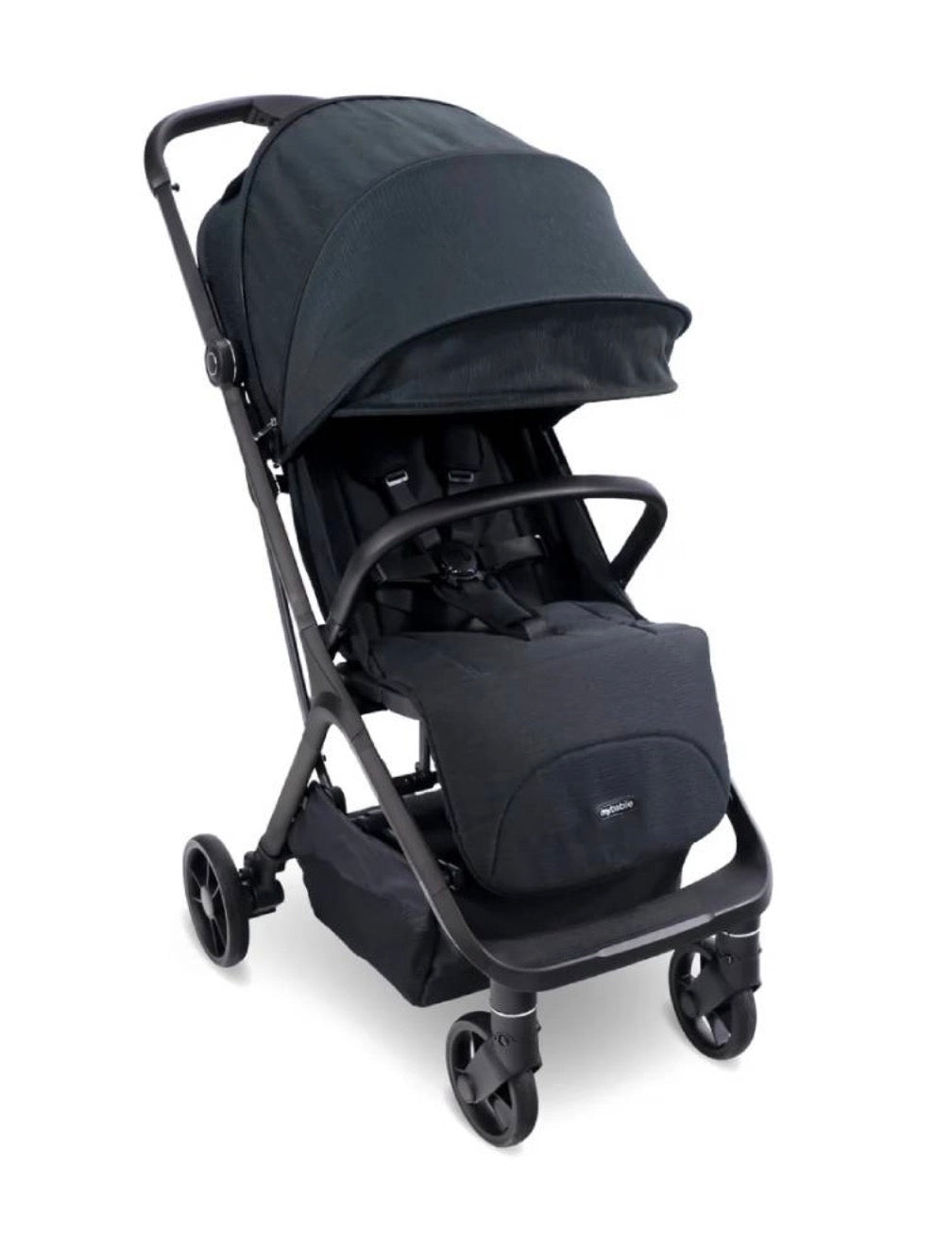 My Babiie MBX7 PLUS Auto Fold Compact Stroller - Black (MBX7DDBL)