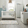 Babymore Caro 3 Piece Nursery Set – White Wash