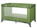 Lorelli Carina 1 Layer Travel Cot - Green Stars