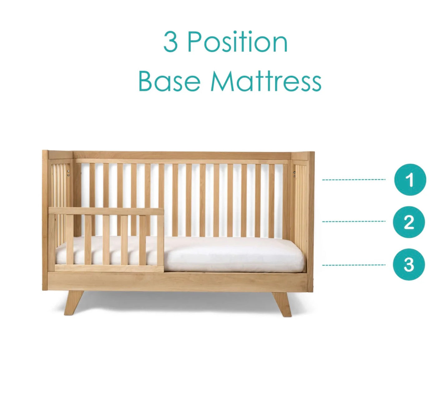 Clair De Lune Solid Oak Cot Bed
