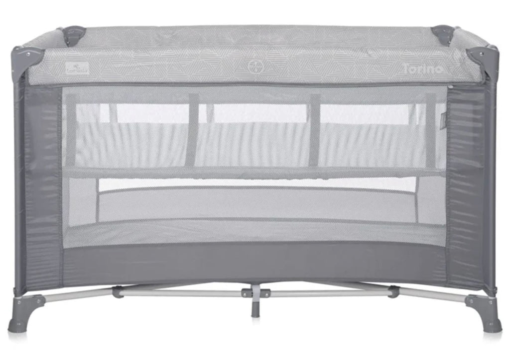 Lorelli Carina 2 Layer Travel Cot - Grey Stars