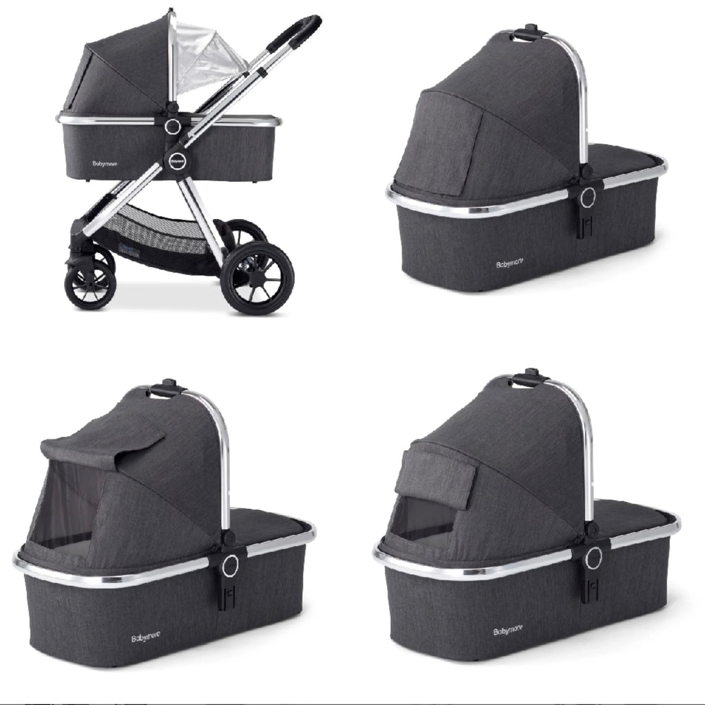 Babymore Memore V2 Travel System 13 Piece Pecan i-Size Chrome