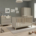 Babymore Dante 4 Piece Nursery Room Set/Cot Top Changer – Cashmere