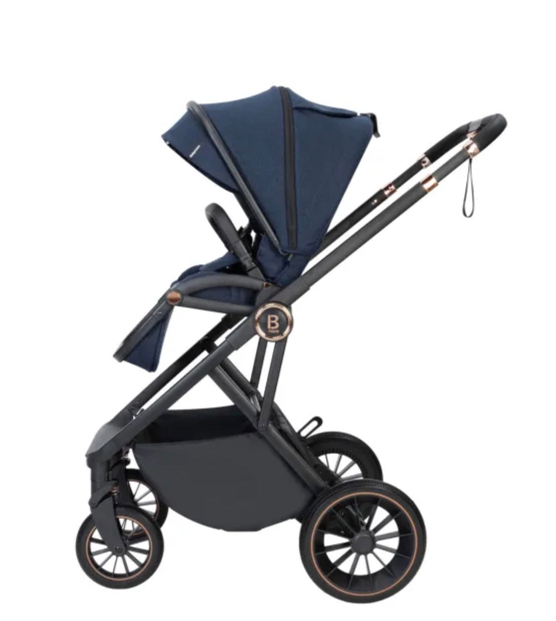 Babymore Chia Travel System Coco with Base - Midnight Blue