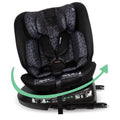 My Babiie MBCS200 Spin R129 Car Seat with Top Tether – Black Leopard
