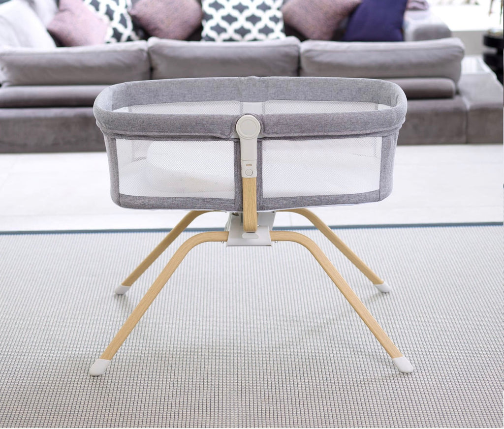 Babymore Air Motion Gliding Crib – Grey