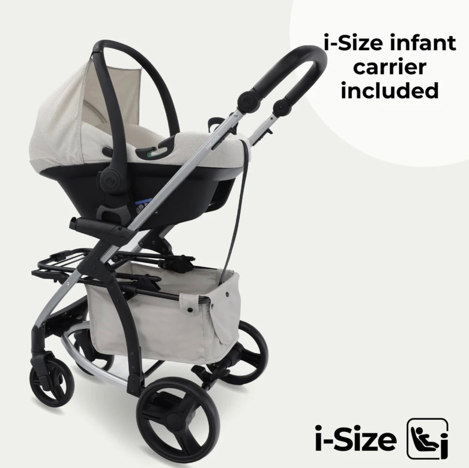 My Babiie MB200i Travel System with i-Size Car Seat – Oatmeal