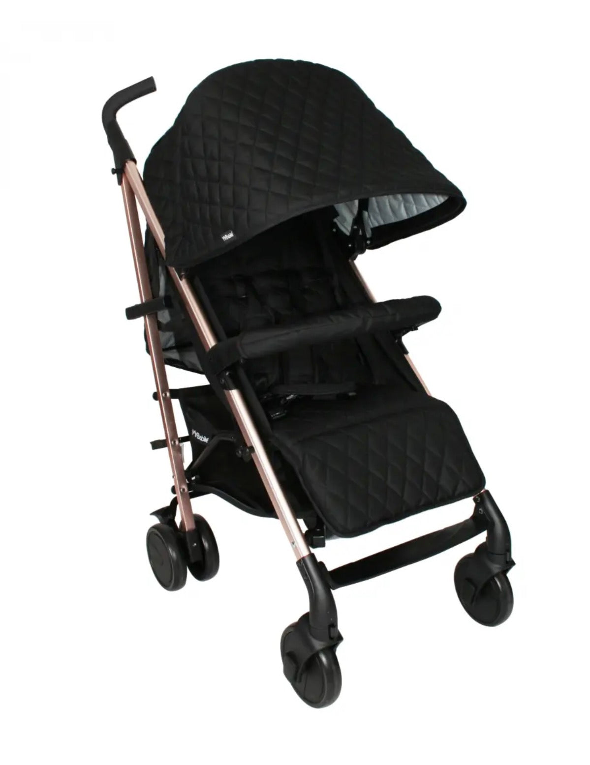 My Babiie MB51 PLUS Stroller - Quilted Black (MB51QG)