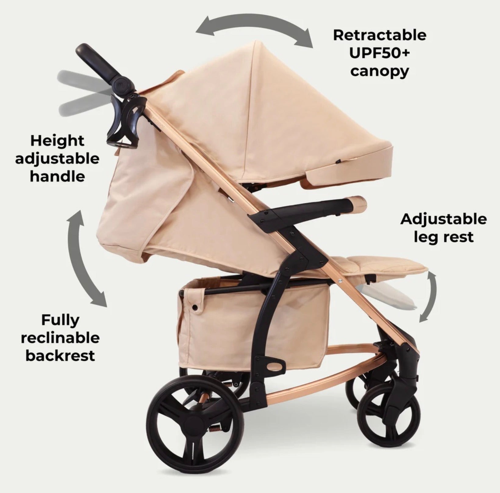 My Babiie MB200i Travel System with i-Size Car Seat – Blush