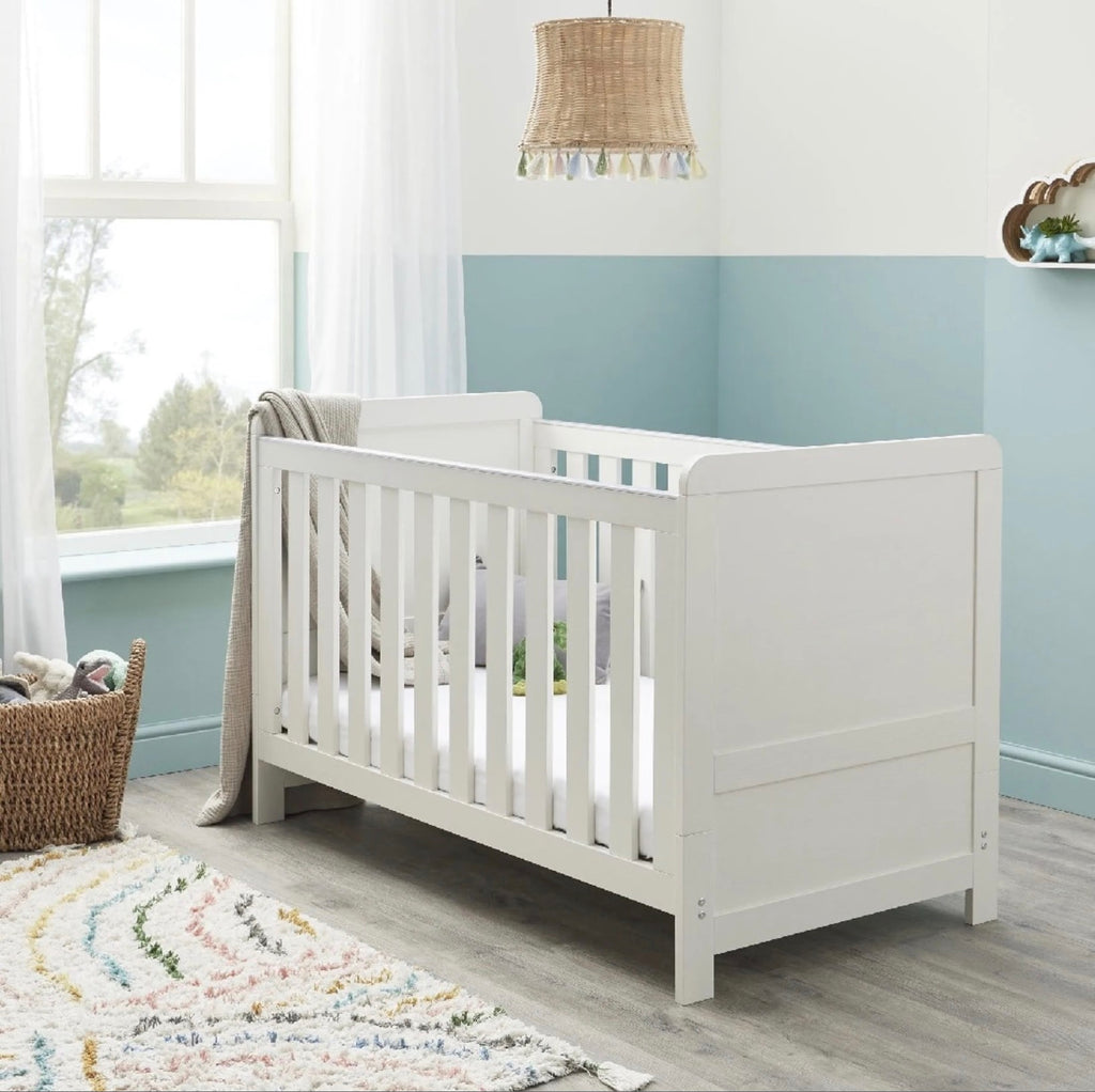 Babymore Caro 3 Piece Nursery Set – White Wash