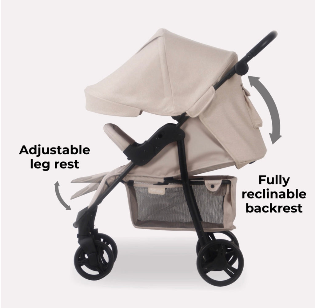 My Babiie MB30 PLUS Pushchair - Oatmeal (MB30BFBO)
