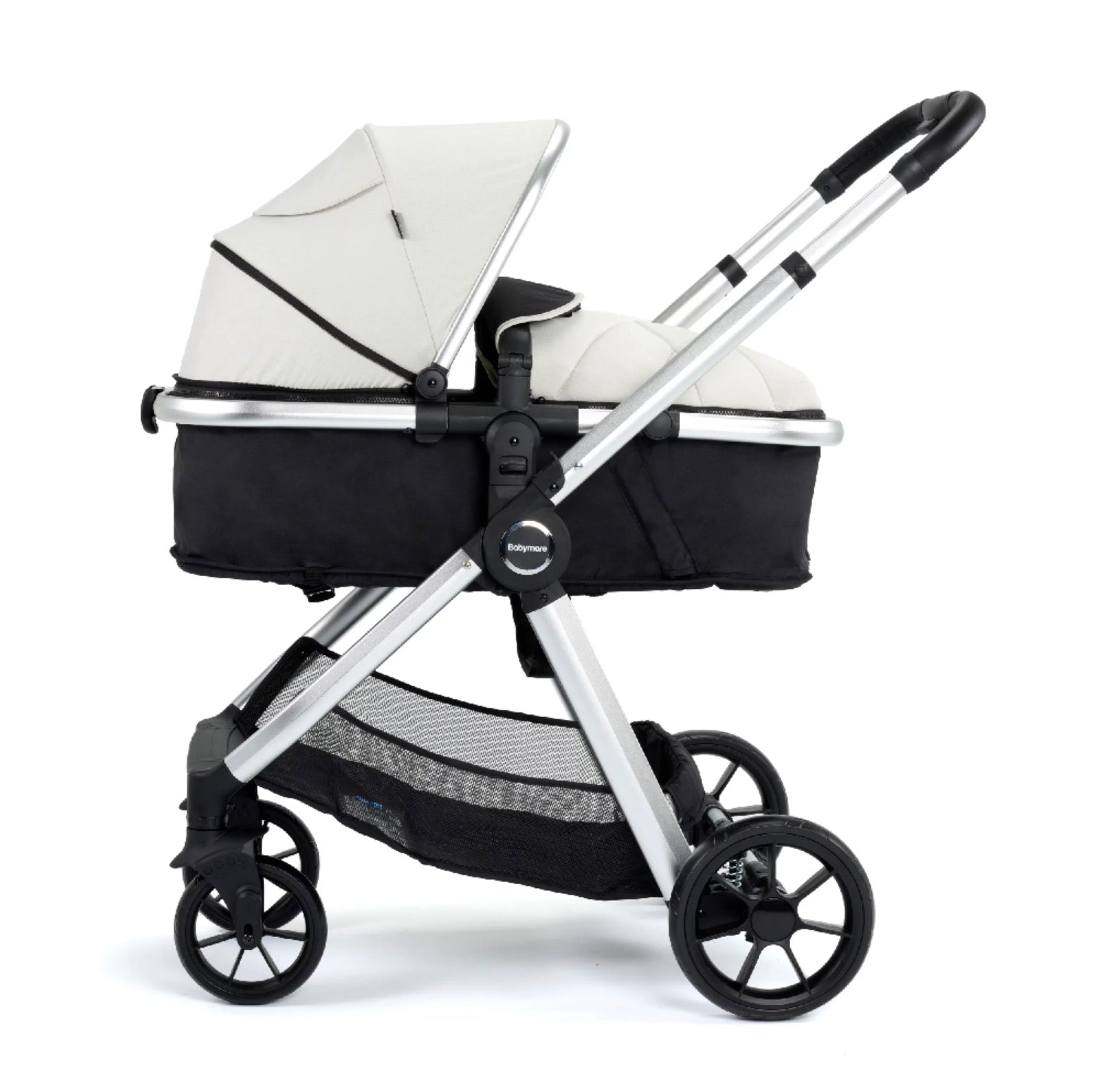 Mimi Travel System Pecan i-Size Car Seat with ISOFIX Base – Silver