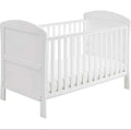 Babymore Aston Dropside Sleigh Cot Bed – White