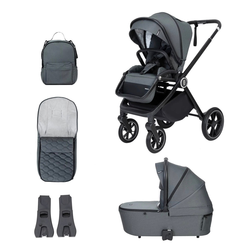 Babymore Kai Pram Pushchair – Forest Grey