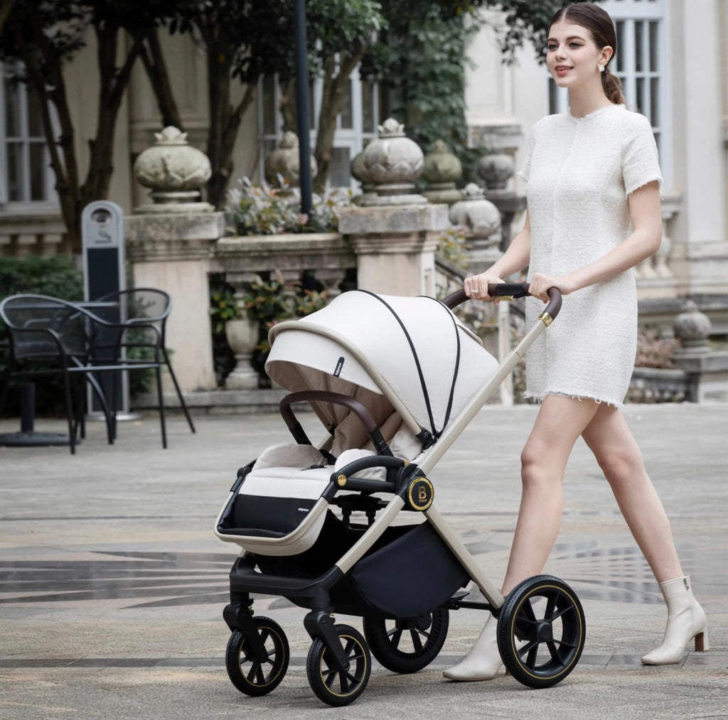 Babymore Kai Pram Pushchair – Sandstone