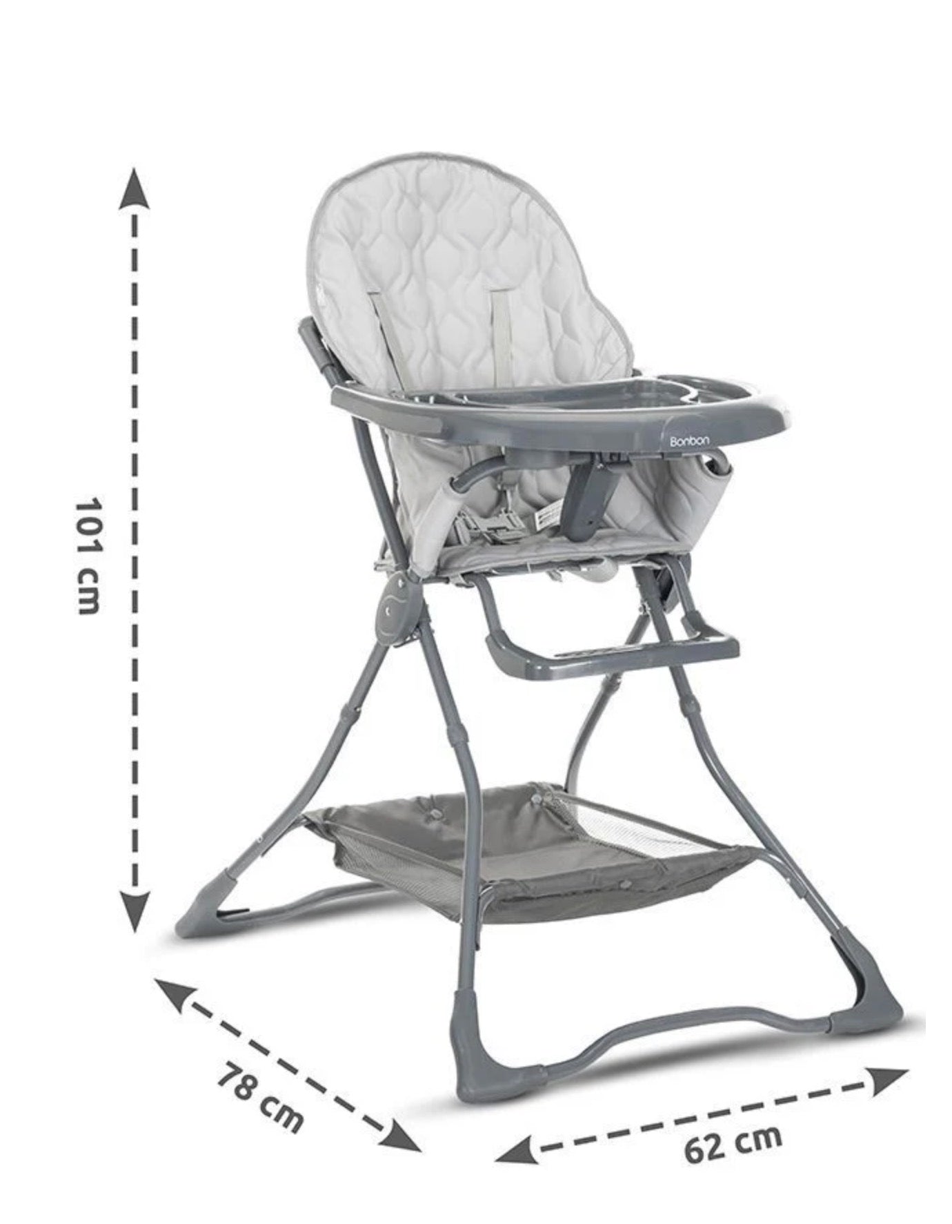 Lorelli Bonbon Compact Highchair - Beige